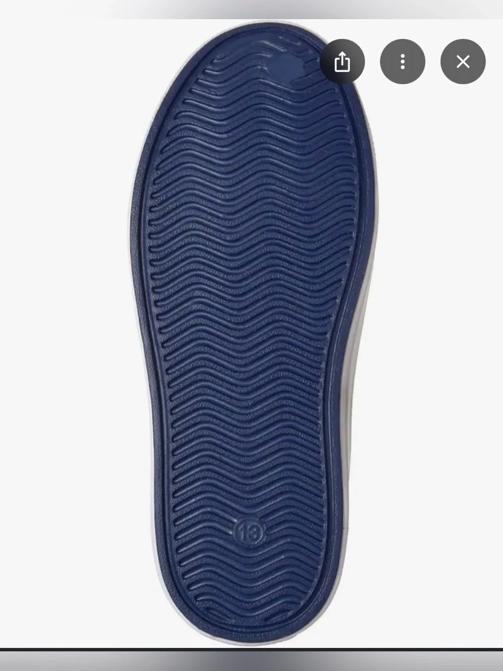 NEW Sketchers boys Navy and Orange rubber   molded slip on  shoes kids 13